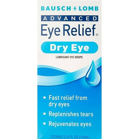 Bausch & Lomb Advanced Eye Relief Rejuvenation Lubricant Eye Drops 0.50 oz Pack of 3