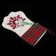 thumbnail image 4 of Bolsas de regalo navideñas a cuadros, calcetines para mascotas, adornos para árboles rojo, 4 of 9