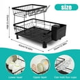 thumbnail image 7 of Dish Drying Rack, Dish Rack，Dish Drainers，Kitchen Accessories，Dish Racks with Drain Board，Large Dish Drying Rack，Dish Rack Over The Sink，Drying Rack Kitchen, 7 of 7