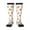 3 Black, variant on Squirrel Giving A Gift print thigh-high socks, crafted for both men and women with a stretchy, high-opaque design perfect for daily wear