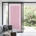 thumbnail image 2 of Non-Adhesive Static Cling Window Tint, Pink Geometric Window Privacy Film Frosted, White Greek Key Design Abstract Modern Art Insulated Windows Frosted Films for Living room, 35.4 x 78.7 Inches, 2 of 9