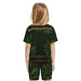 thumbnail image 3 of Picia Framed Greenery Wall Art Printed Boys' Kids-PJ Snug Fit Cotton Short Sleeve Top and Shorts 2 Piece Pajama Set-3X-Large, 3 of 9