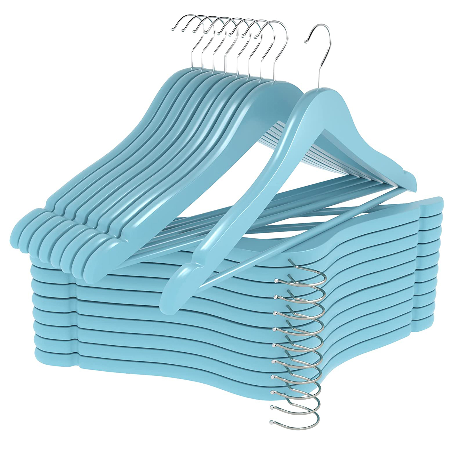 Wood Hangers Smooth Finish Wooden Hangers,Durable Clothes Hangers for