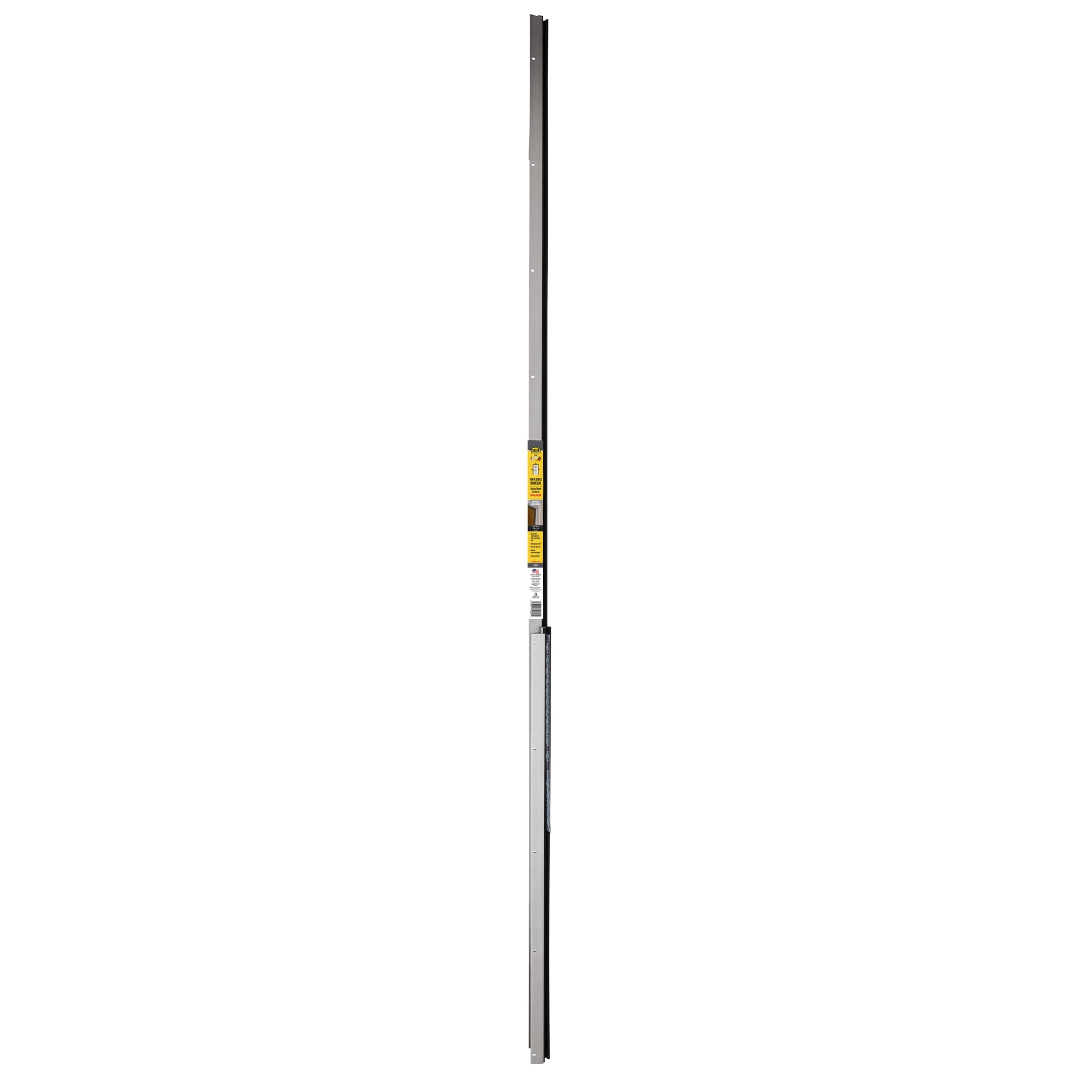 M-D Building Products 52051 Satin Nickel Aluminum and Vinyl-coated Foam Heavy-duty Screw-on Top and Sides Door Seal Kit