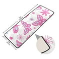 thumbnail image 2 of 2' x 6' Modern Runner Rugs Hallway Floor Throw Carpet Pink Butterflies Non Slip Entryway Mat Washable Bedroom Bathroom Kitchen, 2 of 7