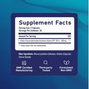 SM Nutrition Alpha GPC 600 mg for Brain, Memory, Mental Performance & Focus Support | Highly Purified Alpha-GPC | 3rd-Party Tested | 60 Ct