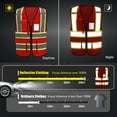 Safety Vests A-SAFETY High Visibility Mesh Safety Reflective Vest