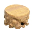 thumbnail image 3 of Base de exhibición de piedra de madera, Base decorativa, soporte de exhibición pequeño, soporte para jarrón, elevadores de joyería, Base de exhibición Redondo, 3 of 8