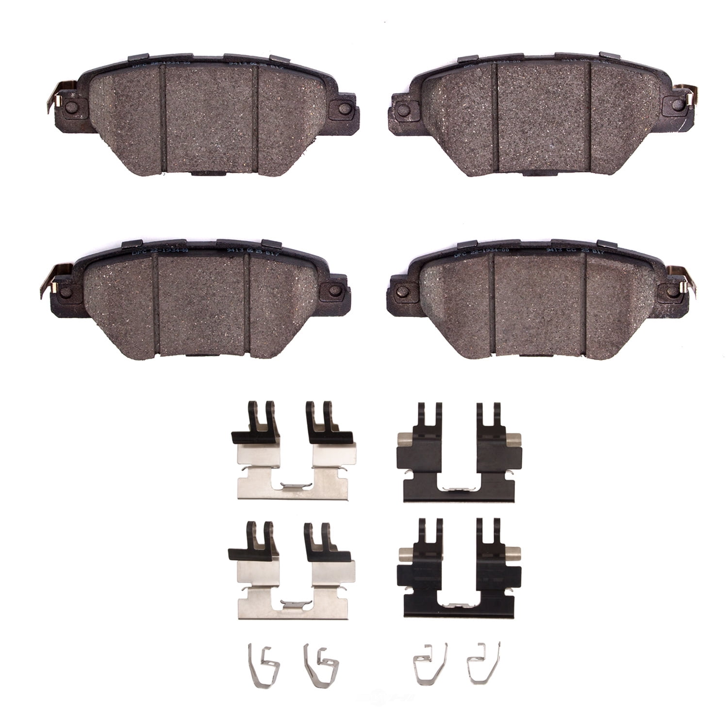 Dynamic Friction Company 1551-1934-01 DFC 5000 Advanced Brake Pads - Ceramic and Hardware Kit - OE