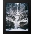 thumbnail image 2 of Unknown 12x14 Black Modern Framed Museum Art Print Titled - Frozen Bridge on Waterfall, 2 of 5
