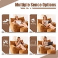 thumbnail image 5 of Eyisean 43" Corduroy Oversized Bean Bag Chair with Ottoman & Side Pocket, Comfy Reading Nook Lounge Chair with Armrests & Back Handle, Lazy Beanbag Floor Sofa for Adults, Bedroom, Living Room, 5 of 10
