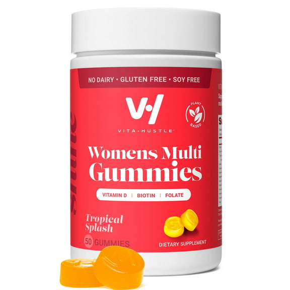 Kevin Hart's VitaHustle Women's Multivitamin Gummy Supplement, Female Health & Immune Support, 50 Count