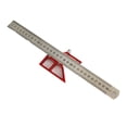 thumbnail image 1 of 45/90 Degree Right Angle Line Gauge Carpenter Center Finder Carpentry Aluminum Center Scribing Ruler, 1 of 5