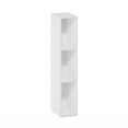 thumbnail image 2 of Furinno Fulda 3-Tier Space Saving Storage Shelf Bookcase, 6-Inch Width, White, 2 of 7