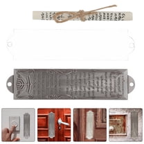 1 Set of Religious Door Decor Mezuzah With Scroll For Door Household Metal Mezuzah With Scroll