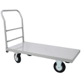 thumbnail image 4 of Tcbosik Push Cart Dolly, Moving Platform Hand Truck, 2000 lbs Capacity Heavy Duty Flat Bed Wagon, Furniture Luggage Lifting, Gray, 4 of 9