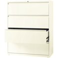 thumbnail image 4 of Hirsh 42-in Wide HL10000 Series Metal 4 Drawer Lateral File Cabinet Off White, 4 of 5