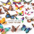 thumbnail image 3 of Calcomanías de Mariposas 3D Removibles de 24pcs de Unique Bargains, Adhesivos Artísticos para Decoración de Habitaciones y Fiestas Coloridas, 3 of 7