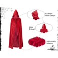 thumbnail image 4 of Capa Cloak Century Star de terciopelo con capucha para mujer, color azul real, 4 of 6