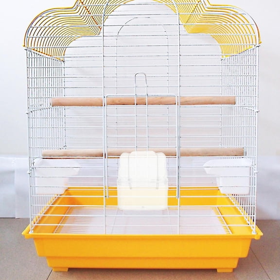Topbathy 2Pcs Pet Bird Feeders Plastic Feeding Boxes for Parrot Canary Cockatiel Safe and Washable