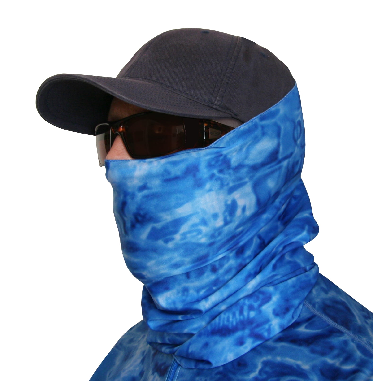 Aqua Design Men Water Camo UPF 50+ Sun Guard Protection Mask Face Tube Multipurpose Wind Head Neck Sizes Youth to Adult... by Aqua Design