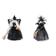 thumbnail image 1 of Muñeca Bruja Halloween Con Escoba Adorno (ala Mariposa) Color, 1 of 7