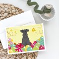 thumbnail image 2 of Carolines Treasures BB6051GCA7P Easter Eggs Miniature Schnauzer Black Greeting Cards and Envelopes Pack of 8 7 x 5, 2 of 2
