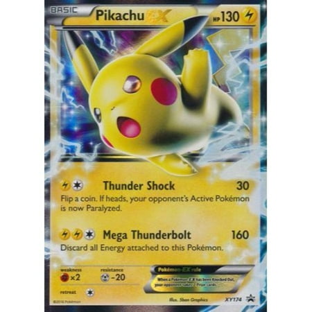 Pokemon Card New Pikachu Ex Xy174 Ultra Rare Promo