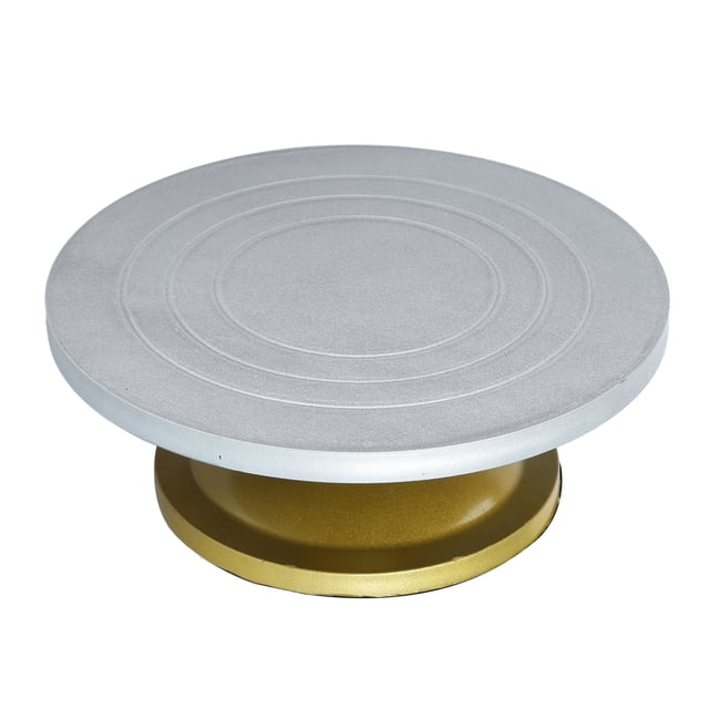 Cake Turntable, Thickened Plastic Steel Cake Turntable 360 Rotating Cake Decorating Stand Cake Decorating Tools Baking Supplies For Home, Dessert Shop, Party, Birthday