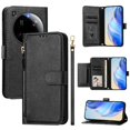 thumbnail image 1 of FOXDOCK Funda Tipo Cartera para Xiaomi Redmi 15 Cuero PU con Cremallera y Correa de Muñeca, Ranuras para Tarjetas, Soporte Plegable, Cierre Magnético, 1 of 5