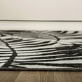 thumbnail image 3 of World Rug Gallery Floral Leaves Flatweave Indoor/Outdoor Area Rug - GRAY 5' X 7', 3 of 9