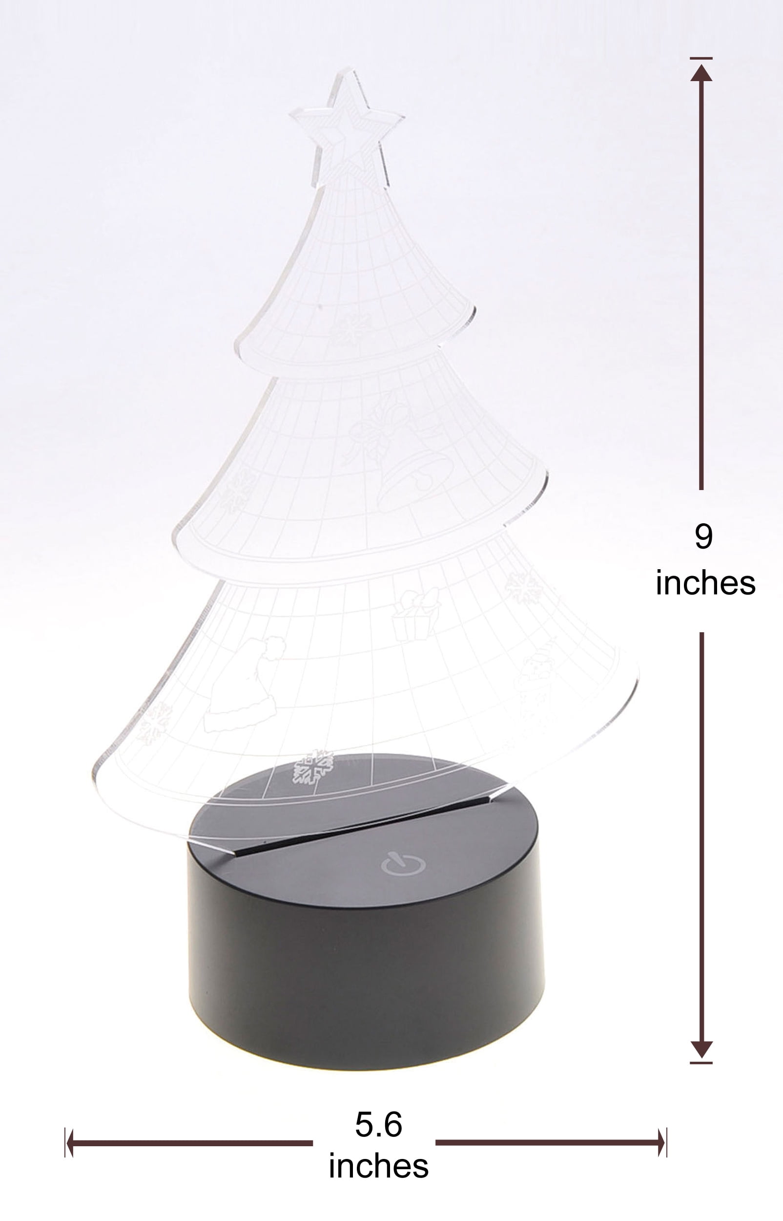 PlayWorld Board No More! 3D Christmas Tree Laser Cut Precision LED Lights