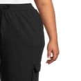 thumbnail image 4 of CHOK Pantalon Cargo Capri en Molleton pour Femmes Grande Taille, 4 of 5