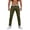 Army Green, variant on Pants for Men, Slim Fit Straight Leg Casual Pants with Elastic Waist, Everyday Wear for Men,White S