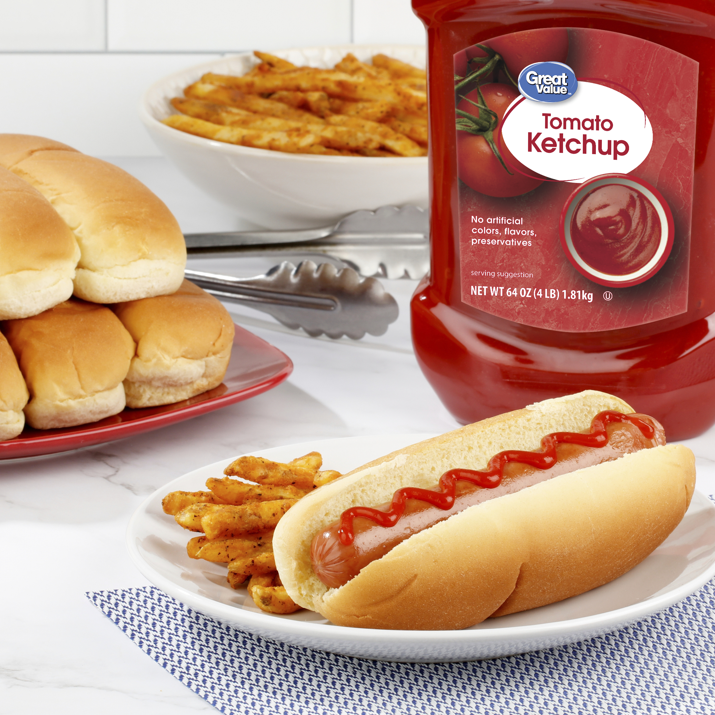 Great Value Tomato Ketchup, 64 oz - image 2 of 7