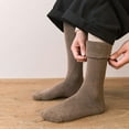thumbnail image 4 of Lightweight Men Thick Knee High Long Socks ,Thermal Size Cotton , 2 Brown, 4 of 8