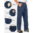 thumbnail image 4 of POENTAB Waterproof Pants for Men Lightweight Windproof Rain Over Work Pant Hiking Fishing Outdoor Trousers with Zipper Pockets, 4 of 10