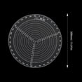 thumbnail image 3 of Amdohai Round Center Finder Compas Ruler 300mm/11.8in Clear Acrylic Circle Gauge for Wood Turners Lathe Work Clear and Accurate Scale Centering Ruler, 3 of 7