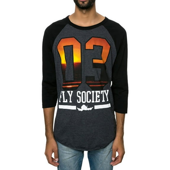 Fly Society Mens 3 The Fly Way Graphic T-Shirt