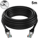thumbnail image 1 of Cable Ethernet Cat6 Cable LAN de red plano Gigabit con clips de cable Conectores Rj45 sin enganches para computadora/módem/enrutador/X-Box más rápido que Cat5e/Cat5 Ormromra 2035258-4, 1 of 9