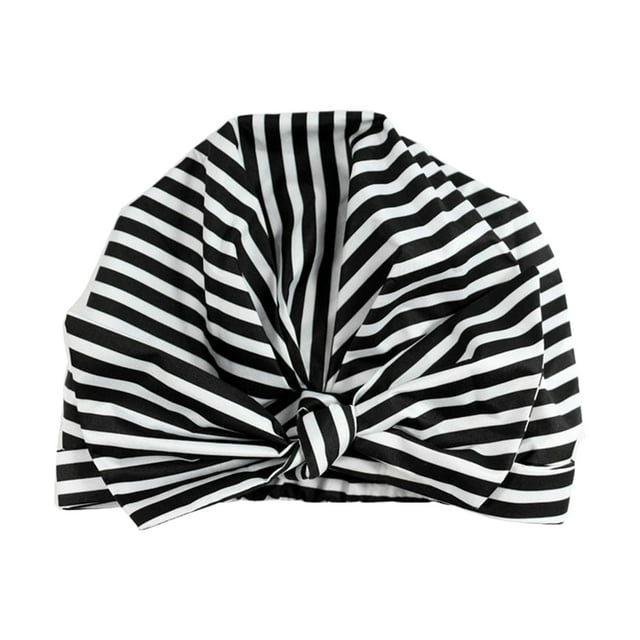 Chapeau Femme avec Nœud Réutilisable Spa Bonnet de Douche Cheveux Longs Protecteur