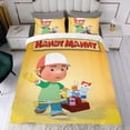 thumbnail image 4 of Manny el Manitas Conjunto de sábanas temático, trío de piezas, cómodo y amigable con la piel, diseño único, regalo de decoración para el hogar para familiares, amigos y fans,135cm *200cm, 4 of 6