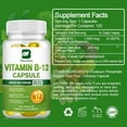 thumbnail image 3 of Beworths Vitamin B12 Capsule 1000 Mcg Methyl B12 with Organic Spirulina Supports Healthy Mood, Energy, Heart & Eye Health - 120 Capsules, 3 of 9