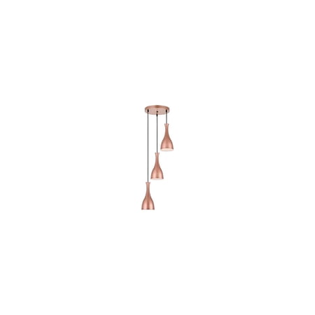 Living District Aiken 3 Light Honey Gold Pendant