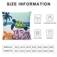 thumbnail image 5 of Life is Better at The Beach Soft Throw Pillow Cover Cushion Cover Decor for Sofa Couch Bed  Beach House Life Gifts, Housewarming Gift, 5 of 5