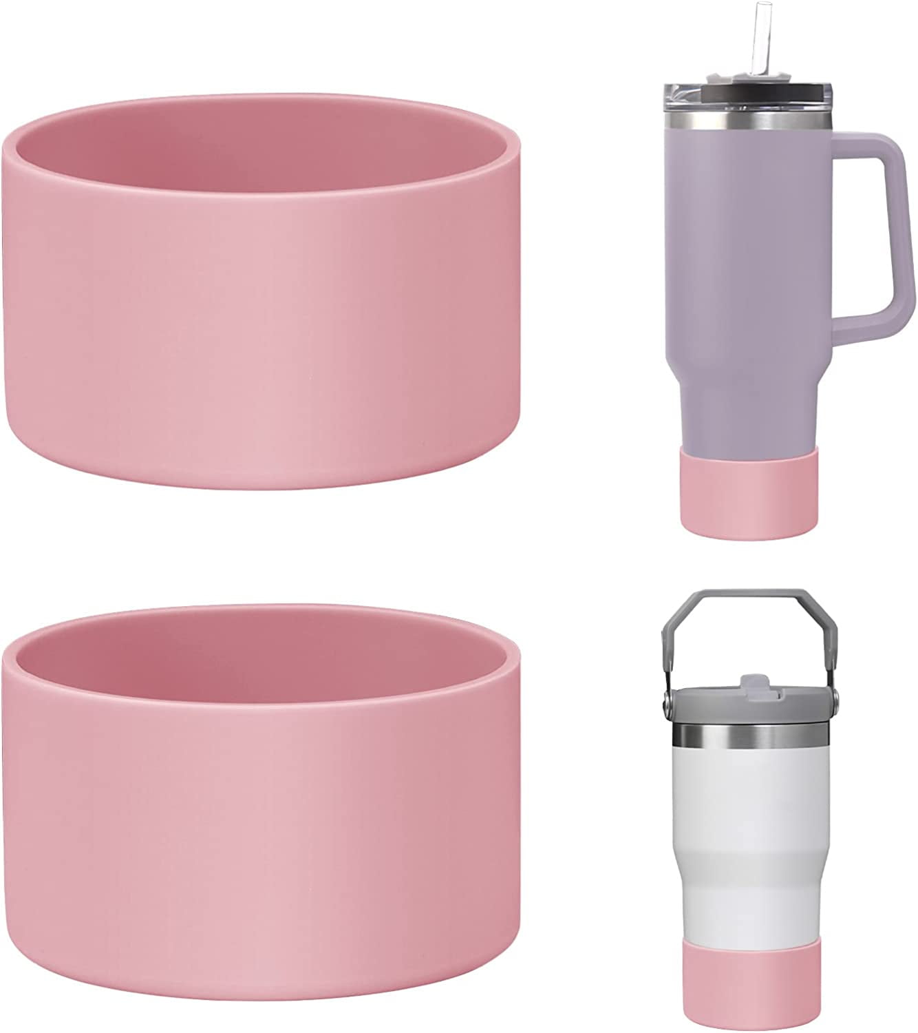 Flamingo Stanley 40Oz Cup with Straw Insulation Stainless Steel