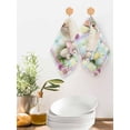 thumbnail image 2 of Easter Cute Bunny Kitchen Dish Towels for Drying Dishes Set of 3, Eggs Spring Daisy Flowers Colorful Striped Waffle Weave Microfiber Hand Tea Bathroom Towels Quick Dry & Absorbent Towel 12x12, 2 of 7