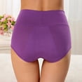 thumbnail image 5 of TYGHBN Women High Waist Abdomen Underwear Menstrual Fiber Menstrual Leakage Prevention Pants Active Wear Thongs Womens Panties Bikini Nylon Silk Thong plus Size Lifter Panties Vibrating Pantie's with, 5 of 6