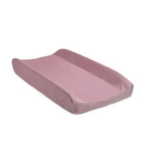 Delta Children Contoured Changing Pad with Plush Cover, Pink