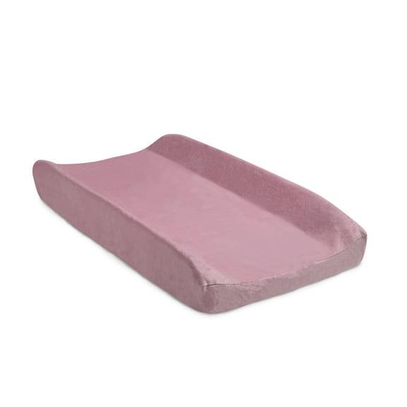 Delta Children Contoured Changing Pad with Plush Cover, Pink